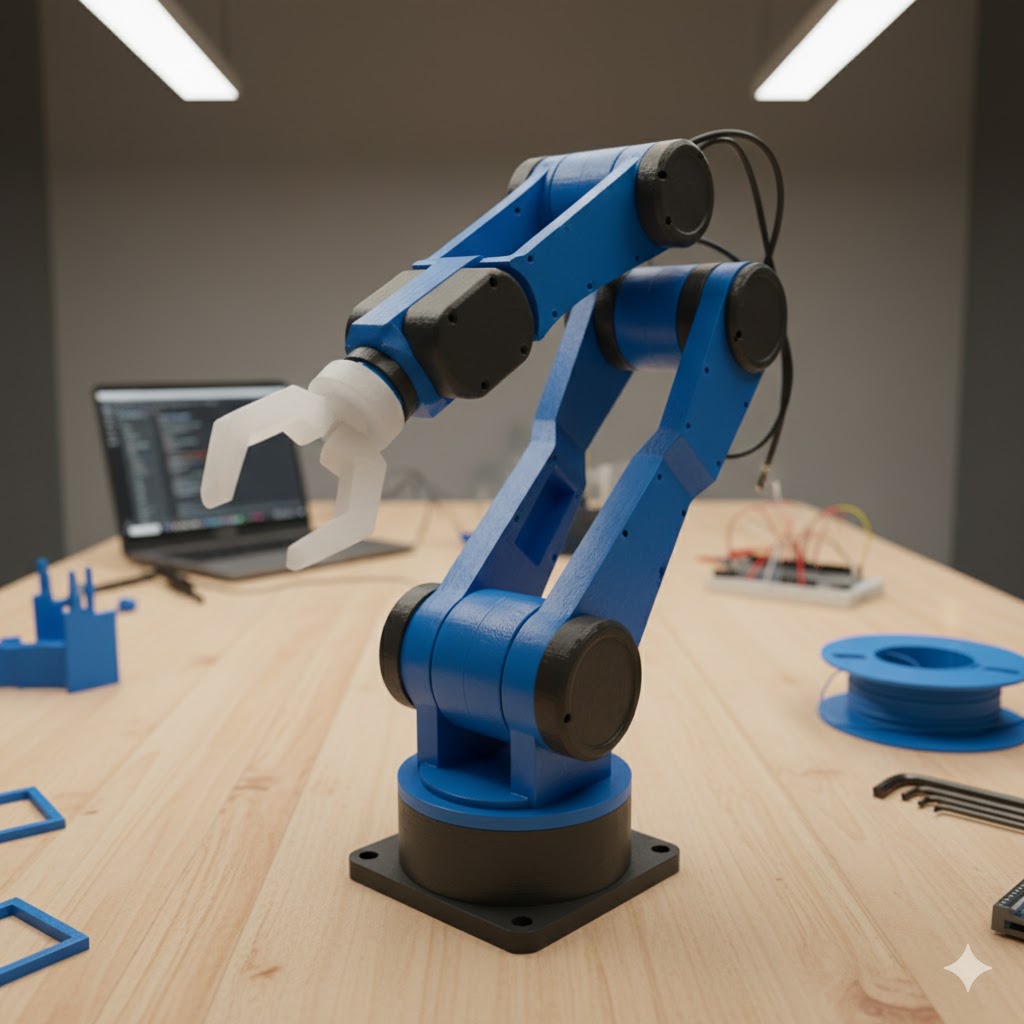 6-DOF Robotic Arm with Vision System