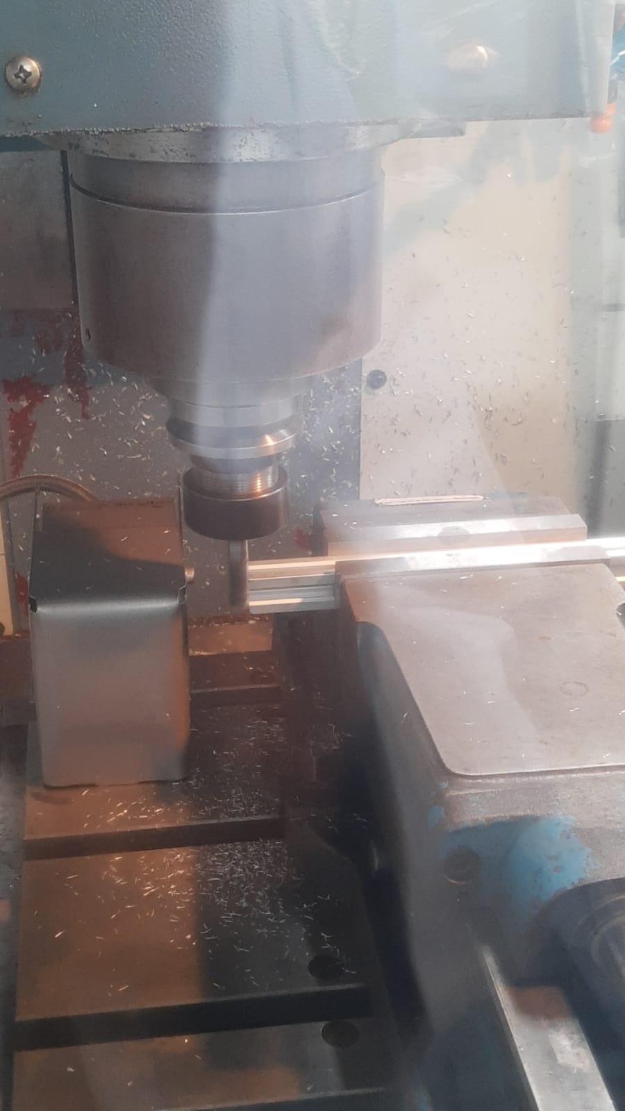 PCB Mill in operation - drilling process