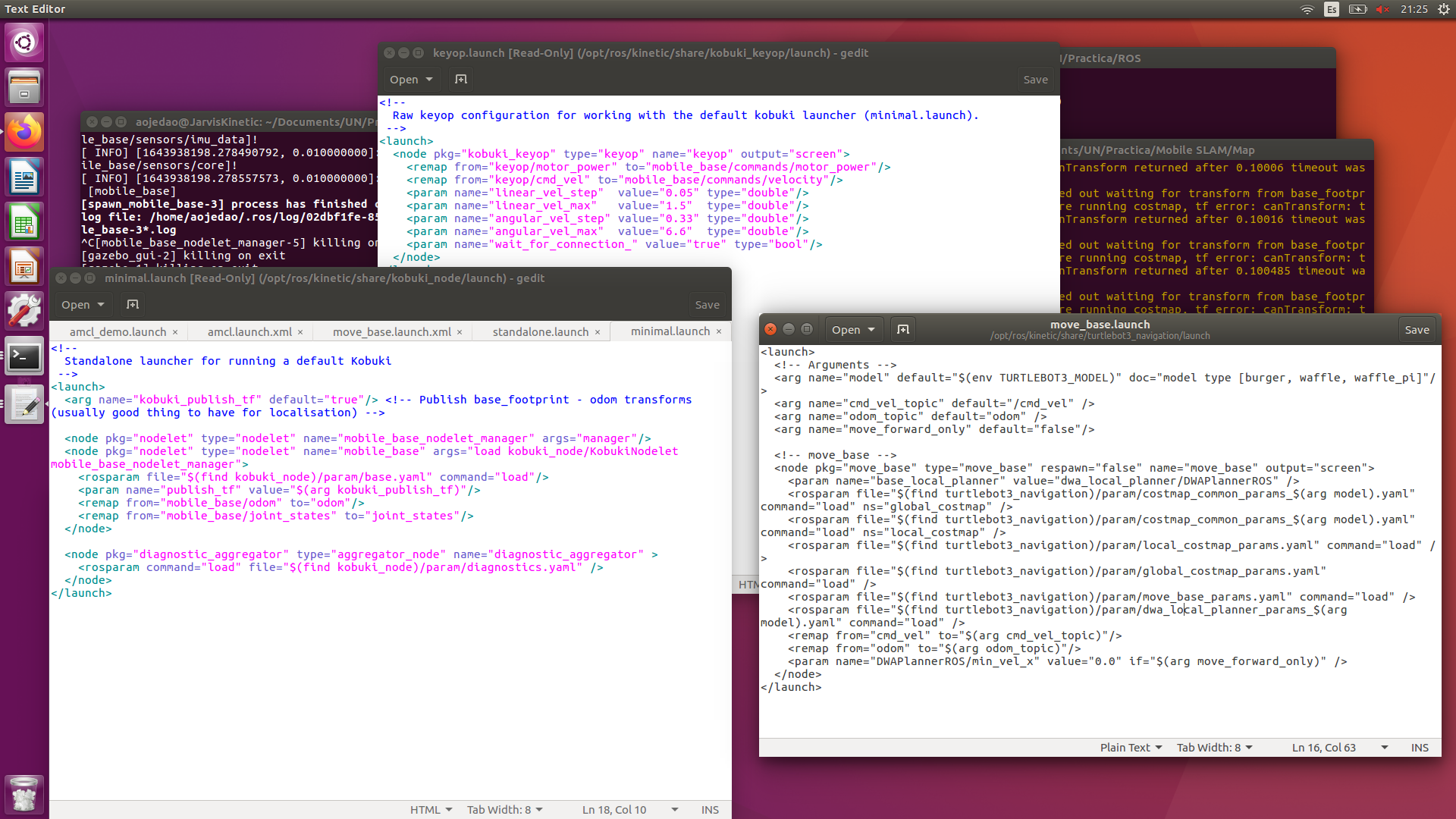 Navigation stack configuration process