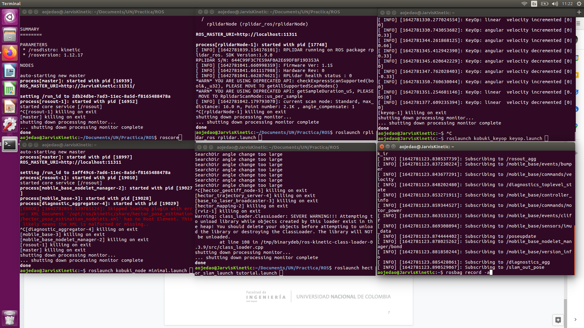 ROS Node initialization and topic monitoring